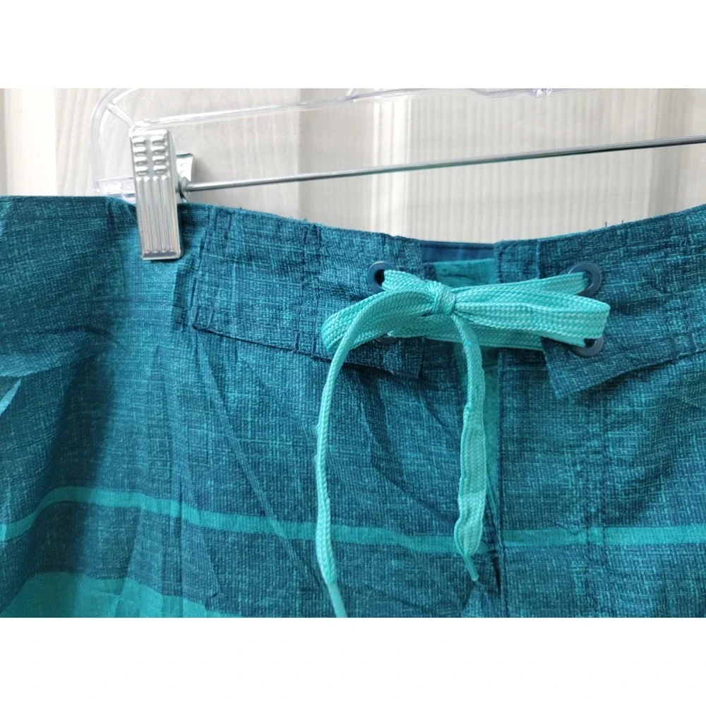 Old Navy Men's XL Board Shorts Blue/Green, Drawstring, Inseam 9